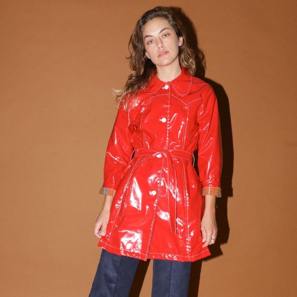 ISO - LW Red Slicker Jacket XS or S
